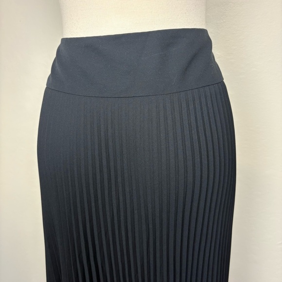 Express Midi Skirt Micro Pleated Sz 3/4 Black Career Office Vintage Y2K Classic - Picture 9 of 17